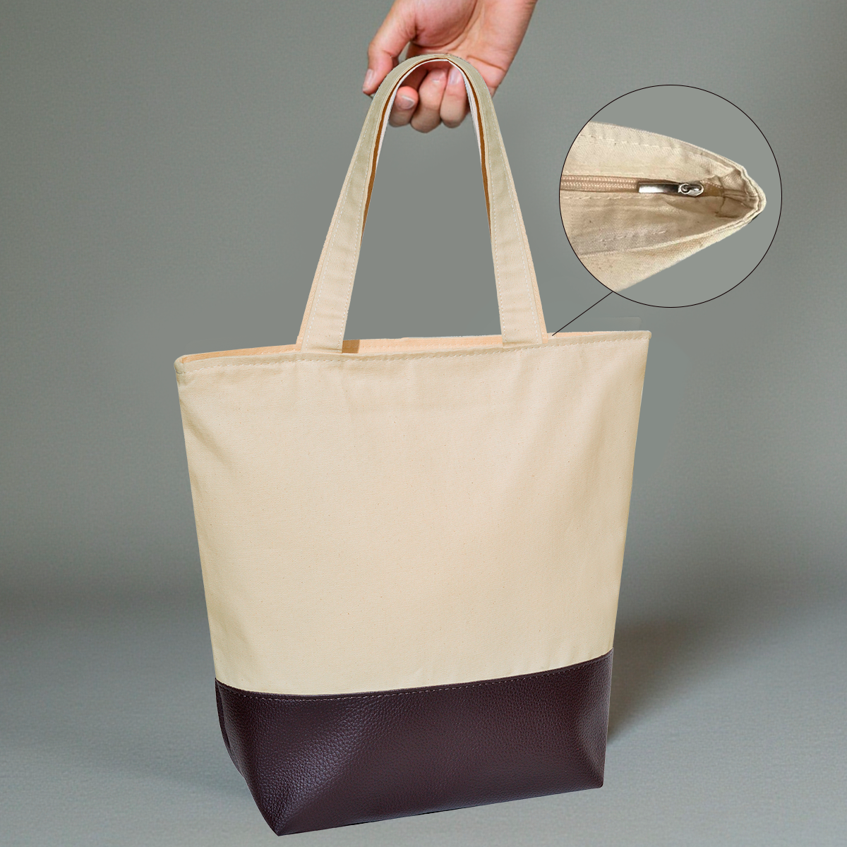 Sacolas De Lona Com Zíper