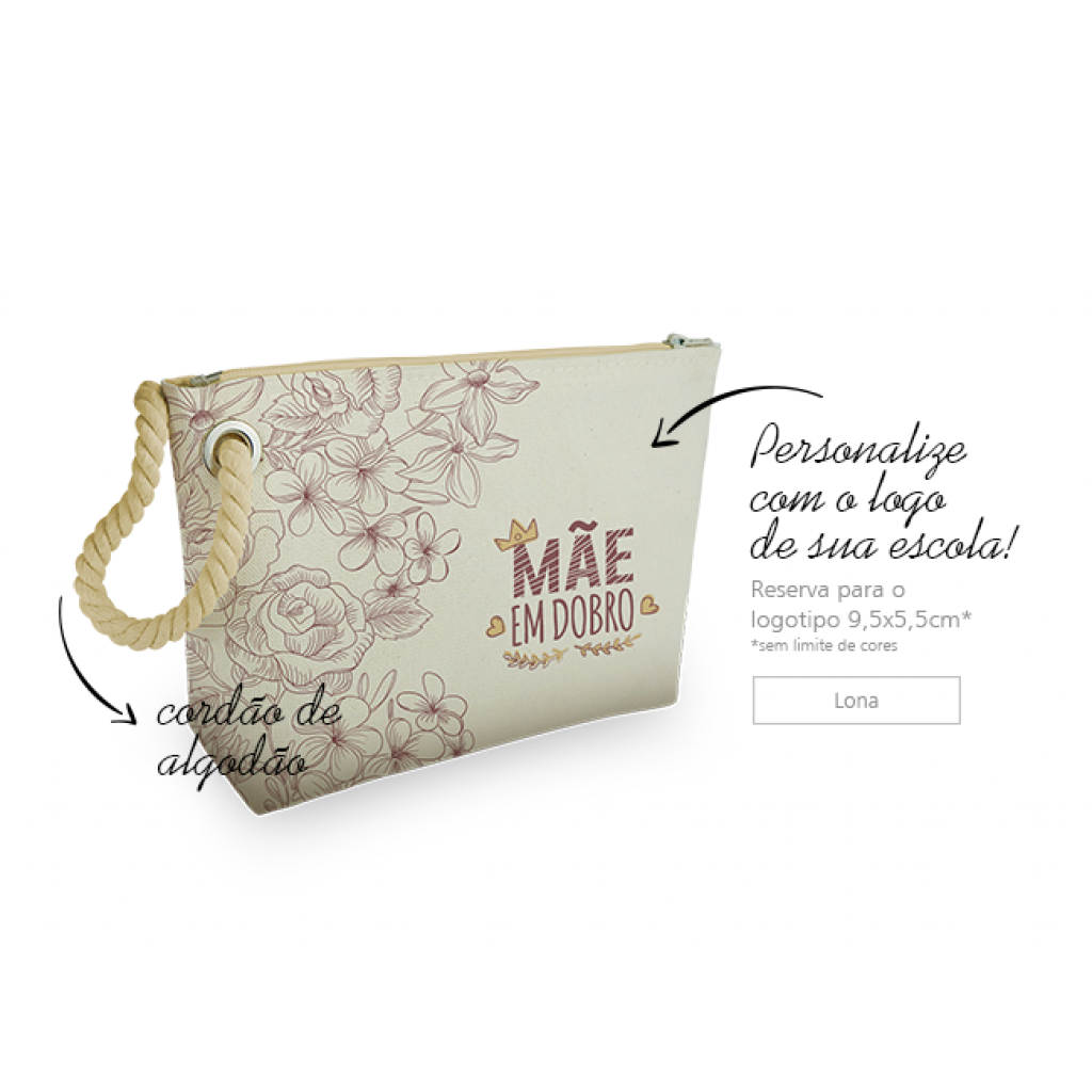 NECESSAIRE LONA LEVE 26X16X5CM N59L