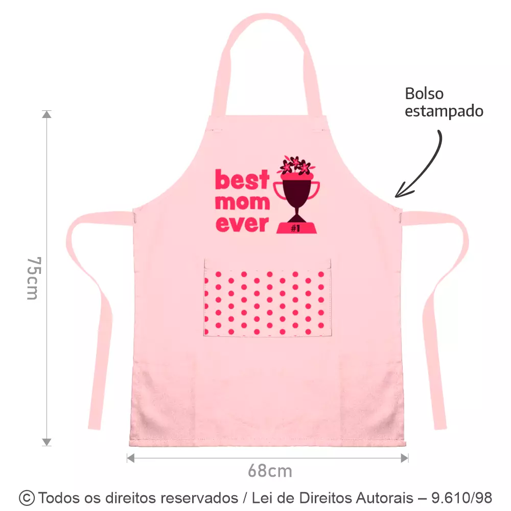 AVENTAL GRANDE BRIM COM BOLSO 68X75CM AV28B