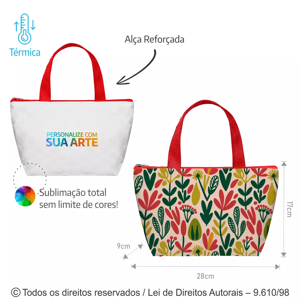 BOLSA TÉRMICA POLIESTER 301 28X17X9CM 042PL