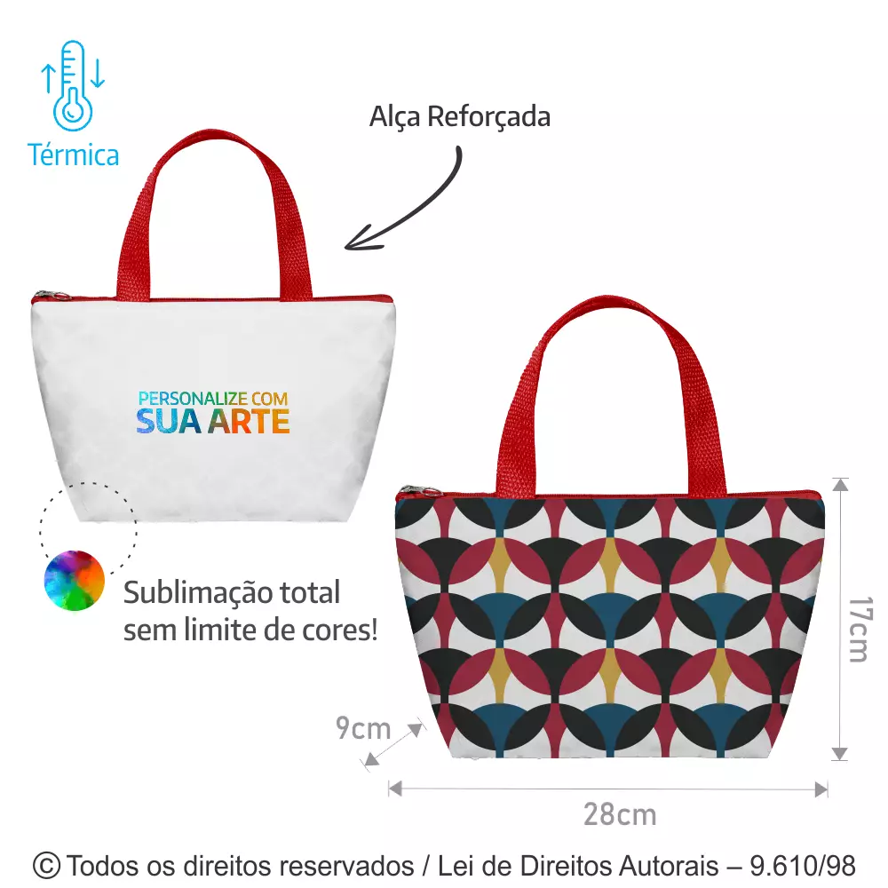 BOLSA TÉRMICA POLIESTER 301 28X17X9CM 042PL
