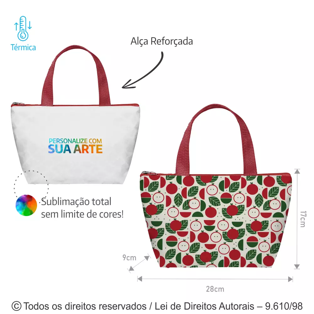BOLSA TÉRMICA POLIESTER 301 28X17X9CM 042PL