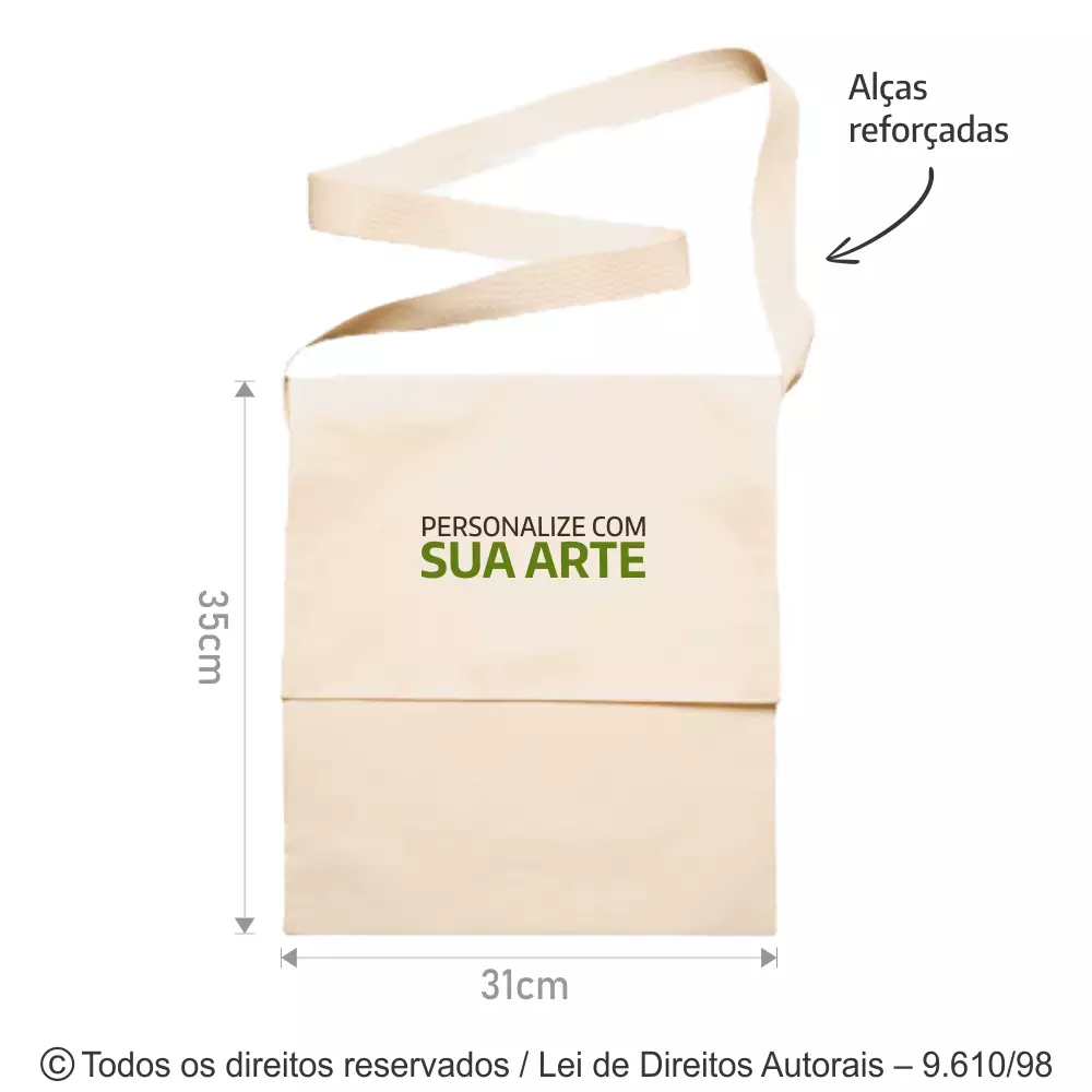 ECOBAG DE LONA 31X35CM 131L