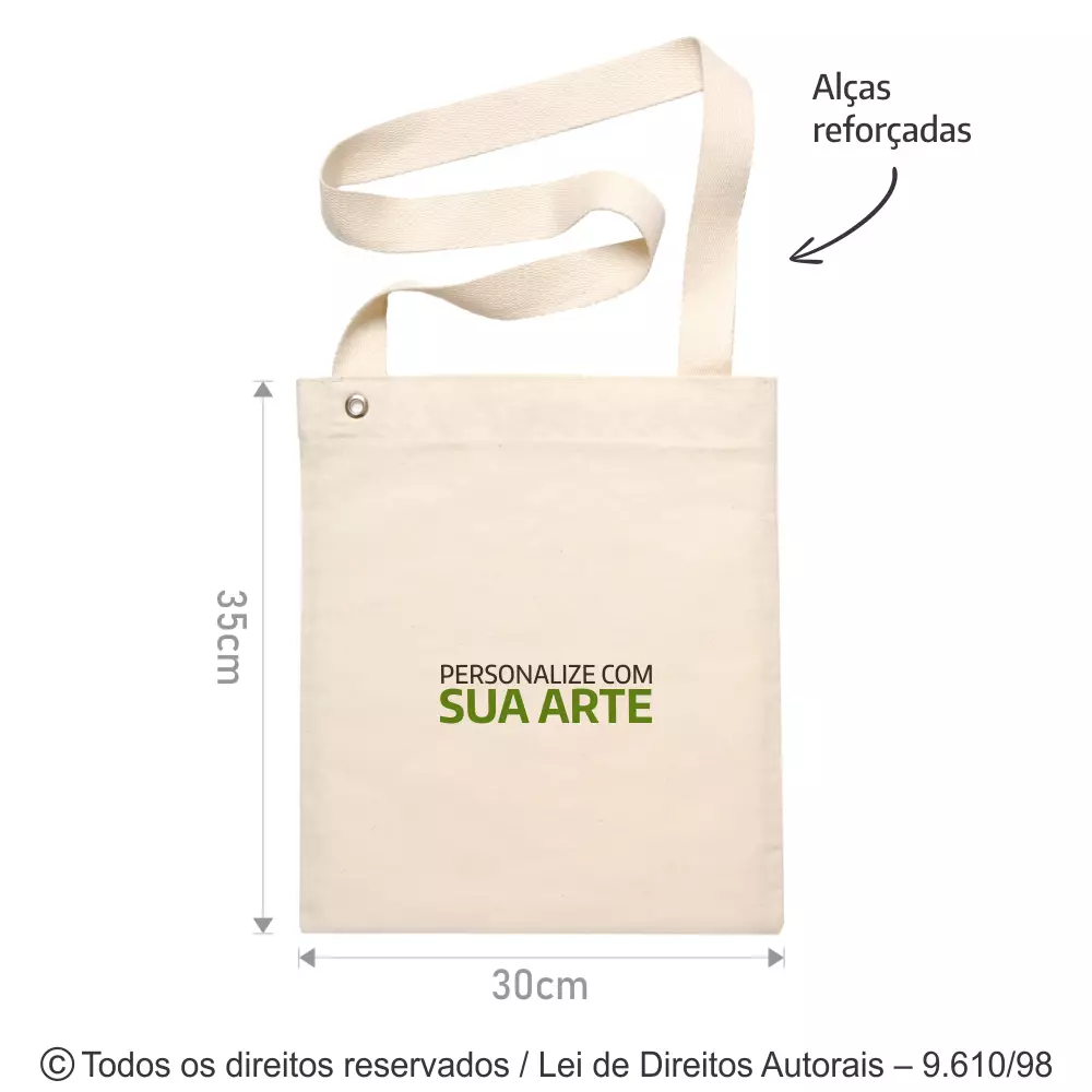 ECOBAG DE LONA TRANSVERSAL 30X35CM 51L