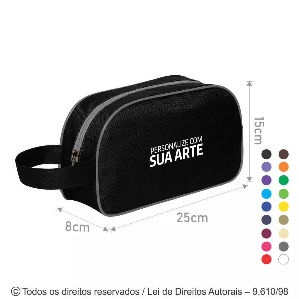 NECESSAIRE DE NYLON 600G 25X15X8CM N17