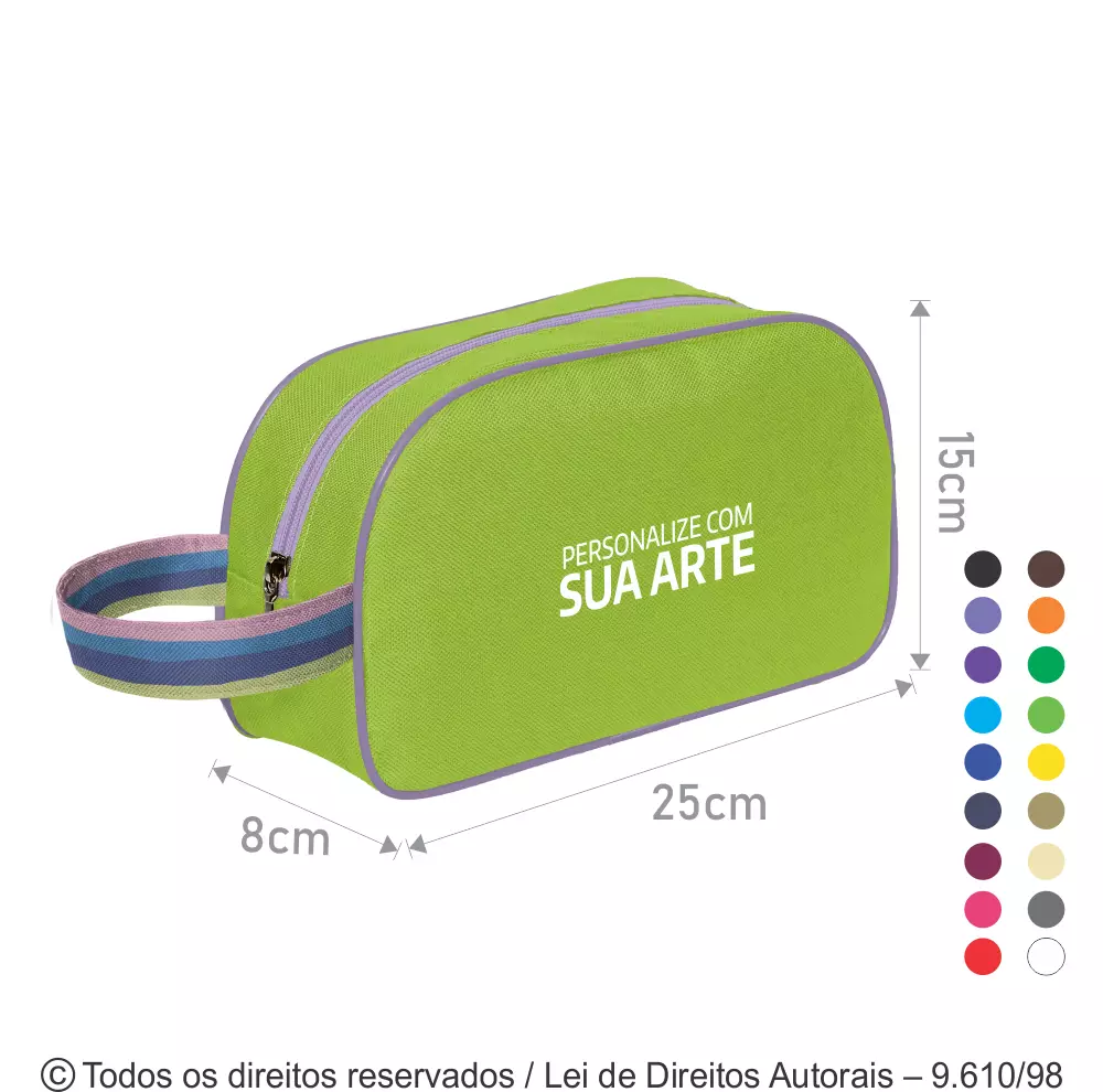 NECESSAIRE DE NYLON 600G 25X15X8CM  N66N