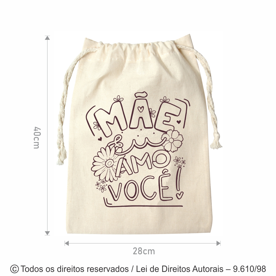 ORGANIZADOR DE ALGODAO 160G 28X40CM NATURAL 506A