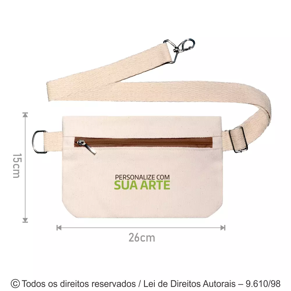 POCHETE DE LONA 26X15CM CRU N99LP