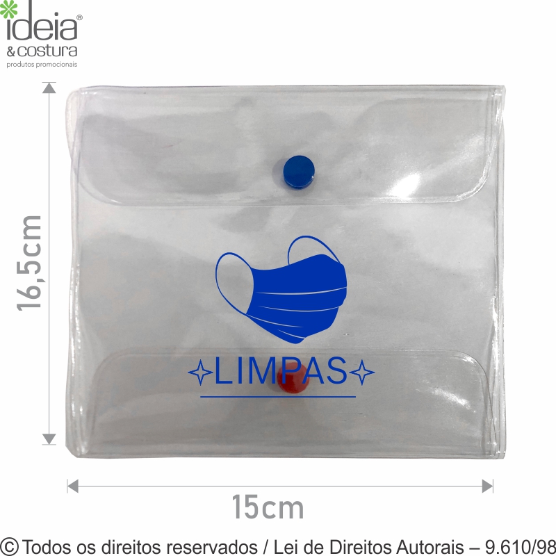 PORTA MASCARA DE PVC 10 16,5x16,5 CRISTAL N60S