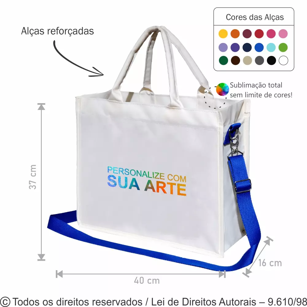 SACOLA DE CORDOBA 40X32X15CM 310C