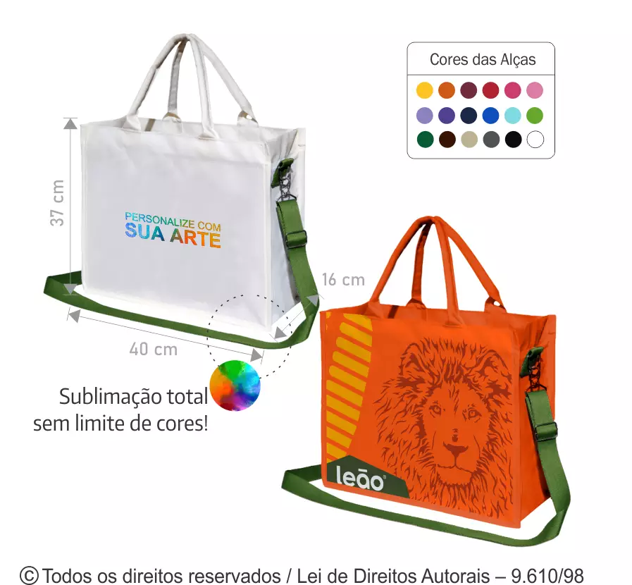 SACOLA DE CORDOBA 40X32X15CM 310C