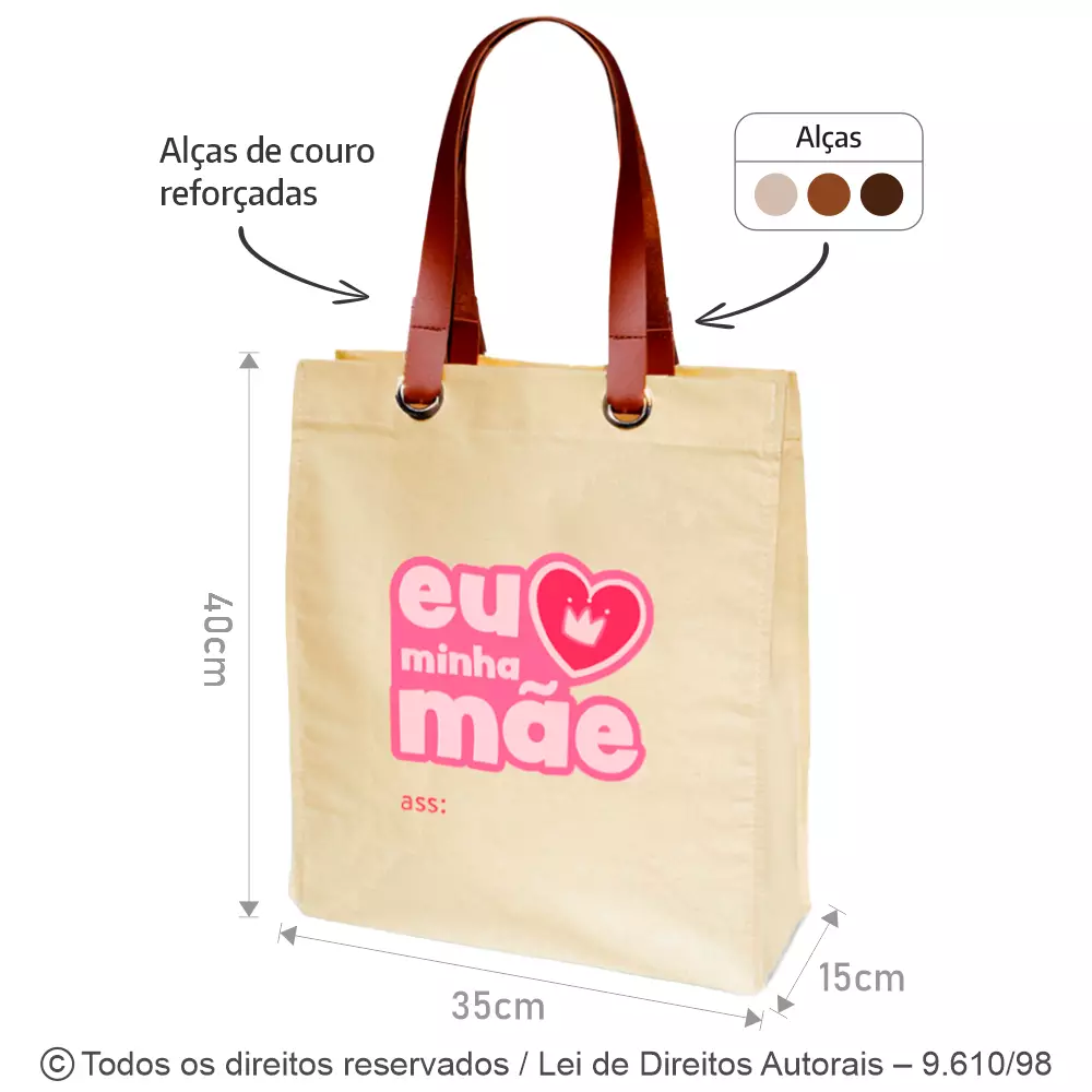 SACOLA DE LONA 240G 35X40X15CM 322L