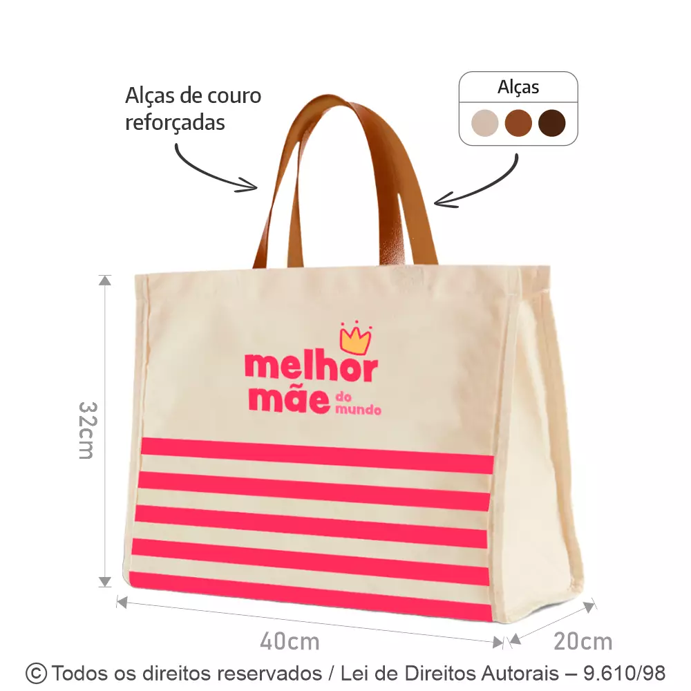 SACOLA DE LONA 240G 40X32X20CM 324L