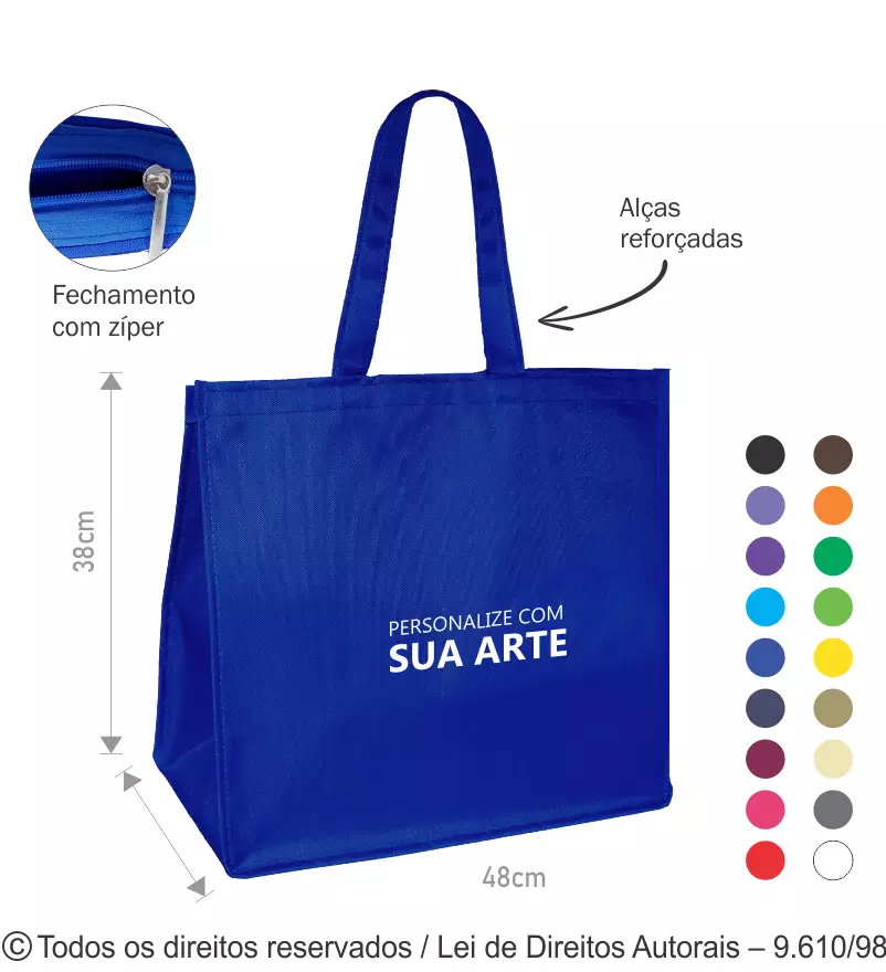 SACOLA DE NYLON 600G 48X38X24CM 318N