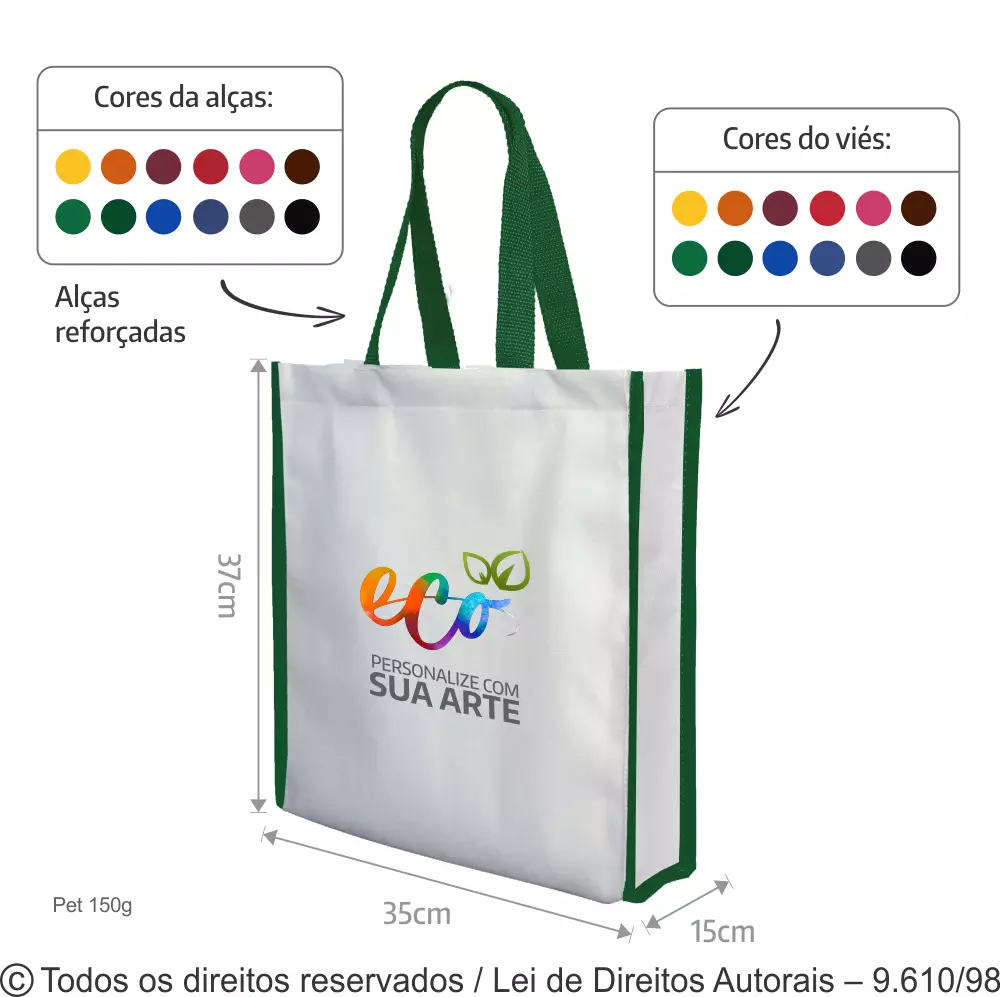 SACOLA DE PET 35X37X15CM 162PFCDC