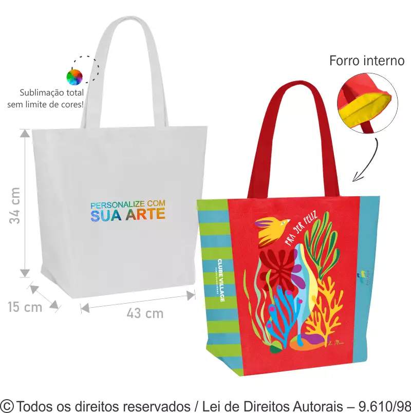 SACOLA DE POLIESTER 301 43X34X15CM 89PL