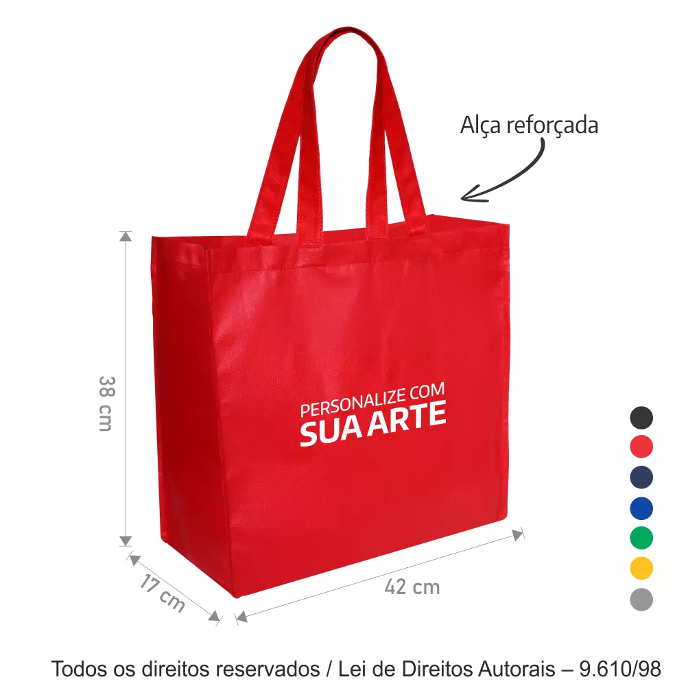 SACOLA DE TNT 60G 40X38X17CM 286T2